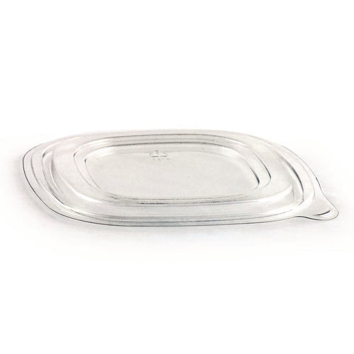 Lid,8",square Flat,clr