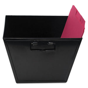 ESAVT63008 - Steel File And Storage Bin, Letter, 12 1/8 X 11 1/4 X 7 3/8, Black