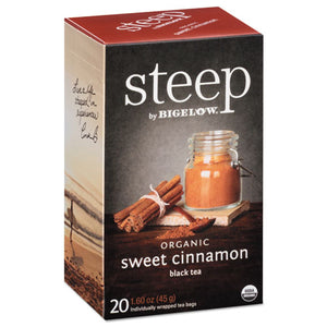 ESBTC17712 - Steep Tea, Sweet Cinnamon Black Tea, 1.6 Oz Tea Bag, 20/box