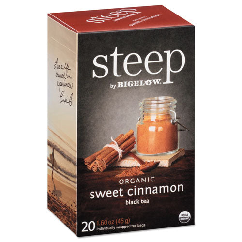 ESBTC17712 - Steep Tea, Sweet Cinnamon Black Tea, 1.6 Oz Tea Bag, 20/box