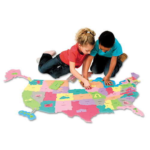 ESCKC4377 - Wonderfoam Giant U.s.a Puzzle Map, 73 Pieces