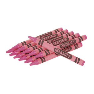 Large Crayons, Carnation Pink, 12/box