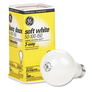 ESGEL97494 - INCANDESCENT SOFT WHITE 3-WAY A21 LIGHT BULB, 50/100/150 W