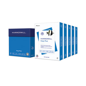 Copy Plus Print Paper, 92 Bright, 20 Lb Bond Weight, 8.5 X 11, White, 500 Sheets/ream, 5 Reams/carton