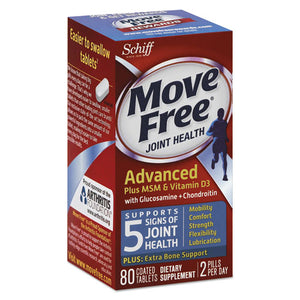 ESMOV97007 - Move Free Advanced Plus Msm & Vitamin D3 Joint Health Tablet, 80 Count