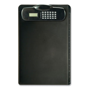 Plastic Clipboard With Calculator, Holds 8.5 X 11 Sheets, Black