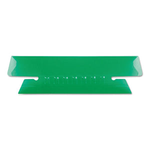 ESPFX4312GRE - Hanging File Folder Tabs, 1/3 Tab, 3 1/2 Inch, Green Tab/white Insert, 25/pack