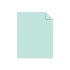 Color Cardstock, 65 Lb Cover Weight, 8.5 X 11, Merry Mint, 250/pack