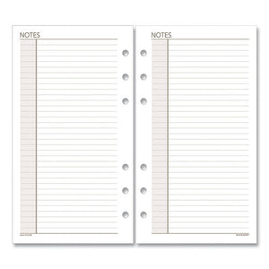 Lined Notes Pages, 8.5 X 5.5, White, 30-pack