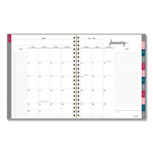 Harmony Weekly-monthly Poly Planner, 11 X 8.5, Gray, 2022