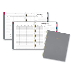 Harmony Weekly-monthly Poly Planner, 11 X 8.5, Gray, 2022