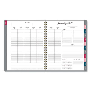 Harmony Weekly-monthly Poly Planner, 11 X 8.5, Gray, 2022