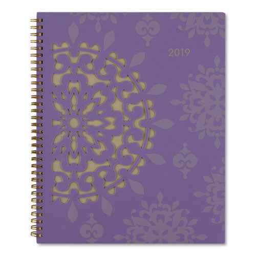 ESAAG122905 - VIENNA WEEKLY-MONTHLY APPOINTMENT BOOK, 8 1-2 X 11, PURPLE, 2019