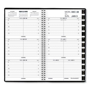 ESAAG7000805 - COMPACT WEEKLY APPOINTMENT BOOK, 3 1-4 X 6 1-4, BLACK, 2019