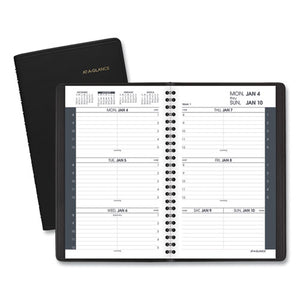 ESAAG7007505 - WEEKLY APPOINTMENT BOOK RULED FOR HOURLY APPOINTMENTS, 4 7-8 X 8, BLACK, 2019