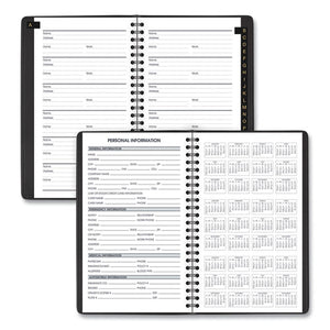 ESAAG7010005 - WEEKLY APPOINTMENT BOOK, HOURLY APPT, PHONE-ADDRESS TABS, 4 7-8 X 8, BLACK, 2019