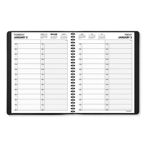 ESAAG7022205 - TWO-PERSON GROUP DAILY APPOINTMENT BOOK, 8 X 10 7-8, BLACK, 2019