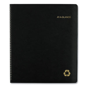 ESAAG70260G05 - RECYCLED MONTHLY PLANNER, 9 X 11, BLACK, 2019