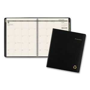 ESAAG70260G05 - RECYCLED MONTHLY PLANNER, 9 X 11, BLACK, 2019