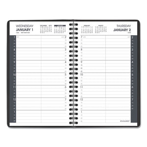 ESAAG7080005 - DAILY APPOINTMENT BOOK WITH 15-MINUTE APPOINTMENTS, 8 X 4 7-8, BLACK, 2019