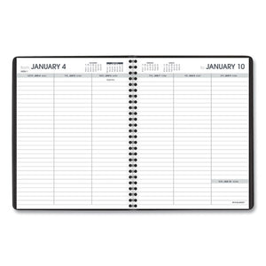 ESAAG7085505 - WEEKLY PLANNER RULED FOR OPEN SCHEDULING, 6 3-4 X 8 3-4, BLACK, 2019