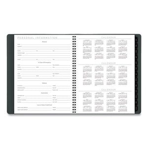 Contemporary Weekly-monthly Planner, 11 X 8.25, Forest Green, 2022