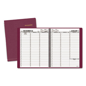 ESAAG7095050 - WEEKLY APPOINTMENT BOOK, 8 1-4 X 10 7-8, WINESTONE, 2019