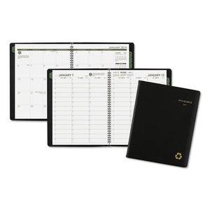 ESAAG70950G05 - RECYCLED WEEKLY-MONTHLY CLASSIC APPOINTMENT BOOK, 8 1-4 X 10 7-8, BLACK, 2019