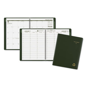 ESAAG70950G60 - Recycled Weekly-monthly Classic Appointment Book, 8 1-4 X 10 7-8, Green, 2019