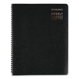 ESAAG70950X45 - CONTEMPORARY WEEKLY-MONTHLY PLANNER, COLUMN, 8 1-2 X 11, GRAPHITE COVER, 2019