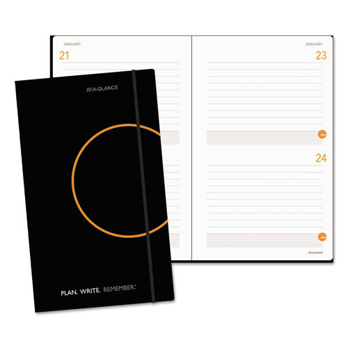 ESAAG80612105 - Plan. Write. Remember. Planning Notebook Two Days Per Page, 5 X 8 1-4, Black