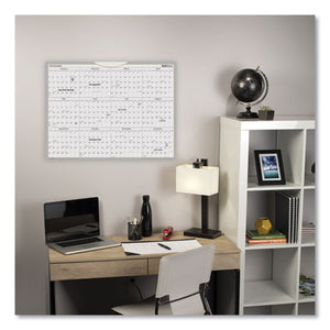 ESAAGAW506028 - WALLMATES SELF-ADHESIVE DRY ERASE YEARLY CALENDAR, 24 X 18, 2019