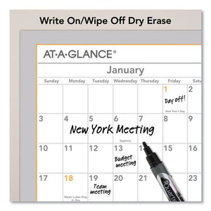 ESAAGAW506028 - WALLMATES SELF-ADHESIVE DRY ERASE YEARLY CALENDAR, 24 X 18, 2019