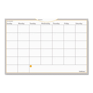 ESAAGAW602028 - Wallmates Self-Adhesive Dry Erase Monthly Planning Surface, 36 X 24