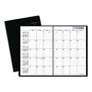 ESAAGG47000 - DAYMINDER MONTHLY PLANNER, 7 7-8 X 11 7-8, BLACK COVER, 2018-2019
