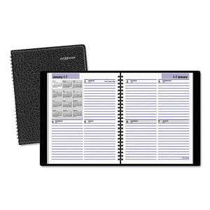 ESAAGG53500 - DAYMINDER OPEN-SCHEDULE WEEKLY APPOINTMENT BOOK, 6 7-8 X 8 3-4, BLACK, 2019