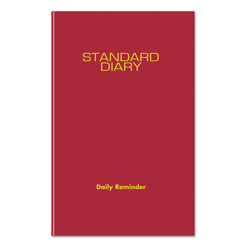 ESAAGSD38913 - STANDARD DIARY RECYCLED DAILY REMINDER, RED, 5 3-4 X 8 1-4, 2019