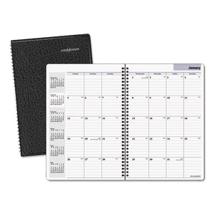 ESAAGSK200 - DAYMINDER MONTHLY PLANNER, 7 7-8 X 11 7-8, BLACK TWO-PIECE COVER, 2018-2020