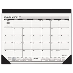ESAAGSK2200 - MONTHLY REFILLABLE DESK PAD, 22 X 17, WHITE, 2019
