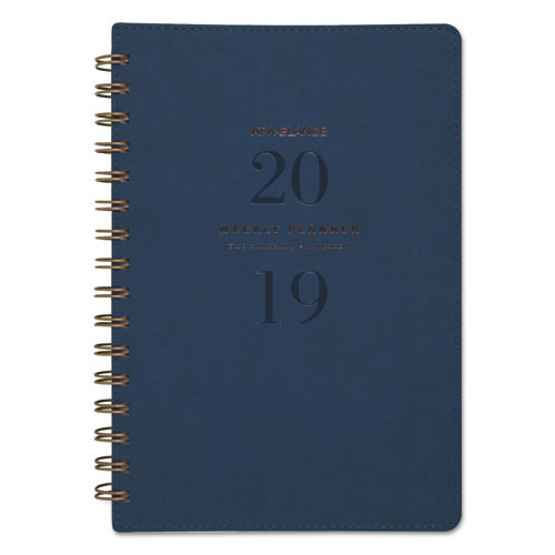 ESAAGYP20020 - SIGNATURE COLLECTION FIRENZE NAVY WEEKLY-MONTHLY PLANNER, 5 3-8 X 8 1-2, 2019