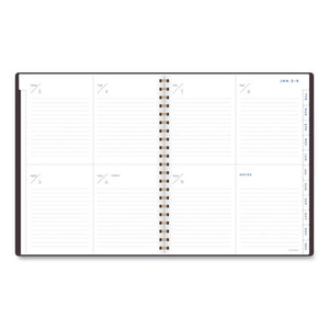 Signature Lite Weekly-monthly Planner, 11 X 8.5, Maroon, 2022