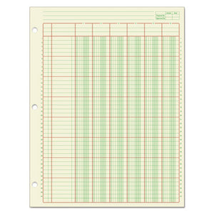 Columnar Analysis Pad, 2 Column, 8 1-2 X 11, Single Page Format, 50 Sheets-pad, 12-carton