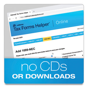 2020 Digital Tax Bundle, 1099-miscs; 1099-necs; W-2s, Print And Mail Service Included