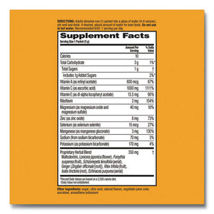 Immune Support Effervescent Powder On-the-go Packs, Orange, 20 Count