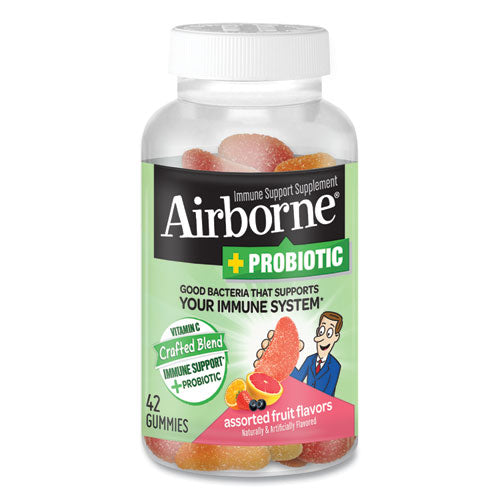 Immune Support Plus Probiotic Gummies, Assorted Fruit Flavors, 42-bottle