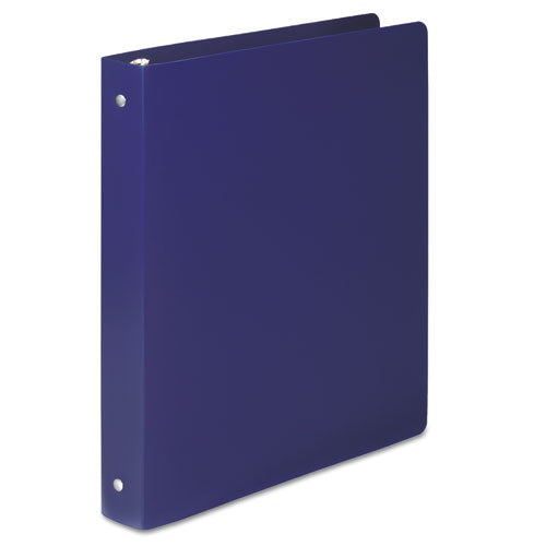 Accohide Poly Round Ring Binder, 3 Rings, 1" Capacity, 11 X 8.5, Blue