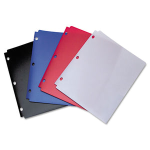 Snapper Twin Pocket Poly Folder, 8-1-2 X 11, Assorted Colors