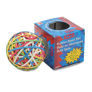 ESACC72155 - RUBBER BAND BALL, 3 1-4" SIZE, APPROXIMATELY 275 RUBBER BANDS, ASSORTED