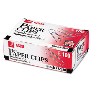 ESACC72380 - PAPER CLIPS, SMALL (NO. 1), SILVER, 1000-PACK