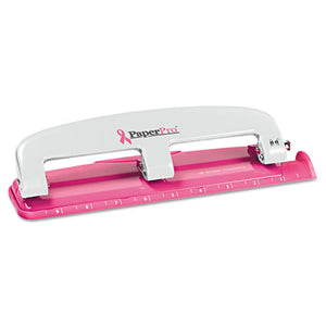 ESACI2188 - Incourage Three-Hole Punch, 12-Sheet Capacity, Pink